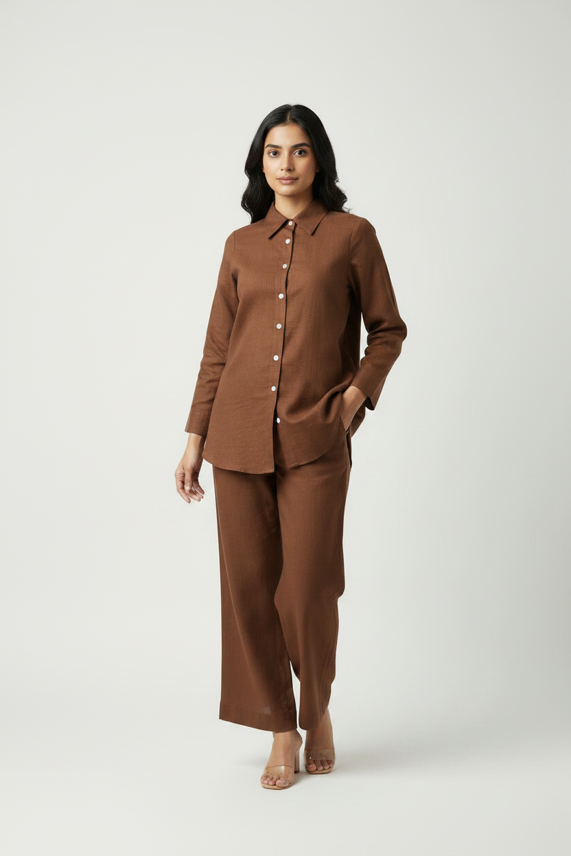 Brown Cotton Cordset
