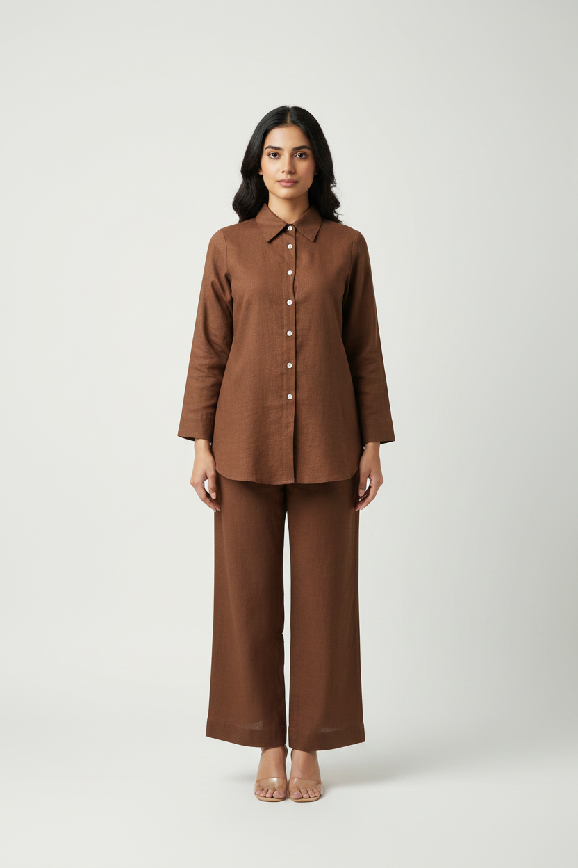 Brown Cotton Cordset