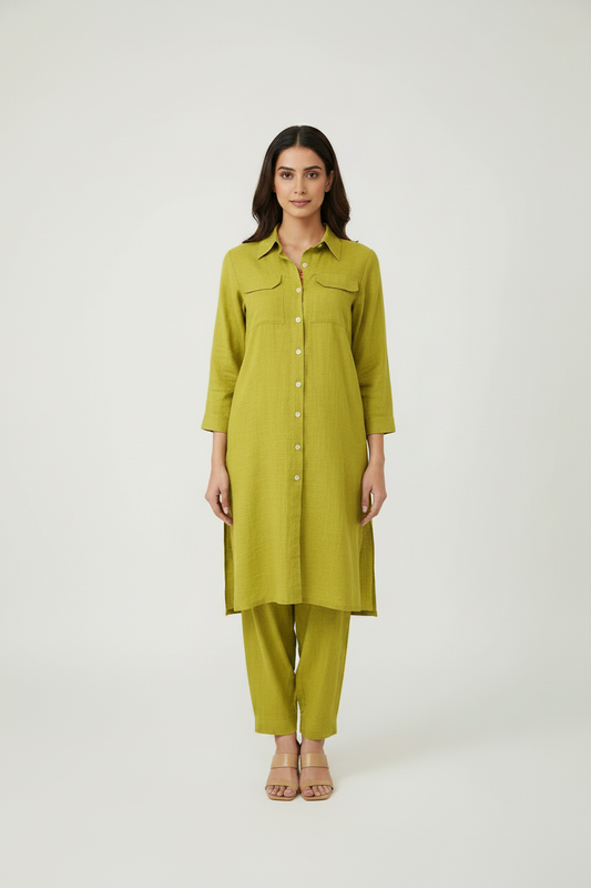 Lime Green  Cotton Cordset