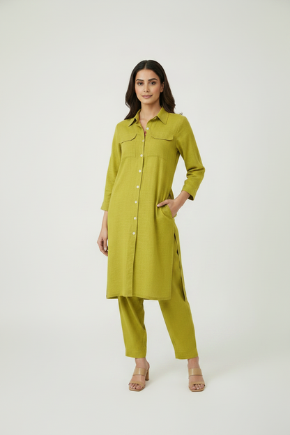 Lime Green  Cotton Cordset