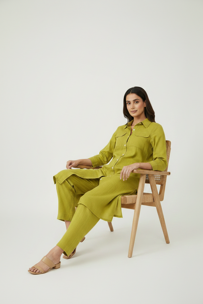 Lime Green  Cotton Cordset