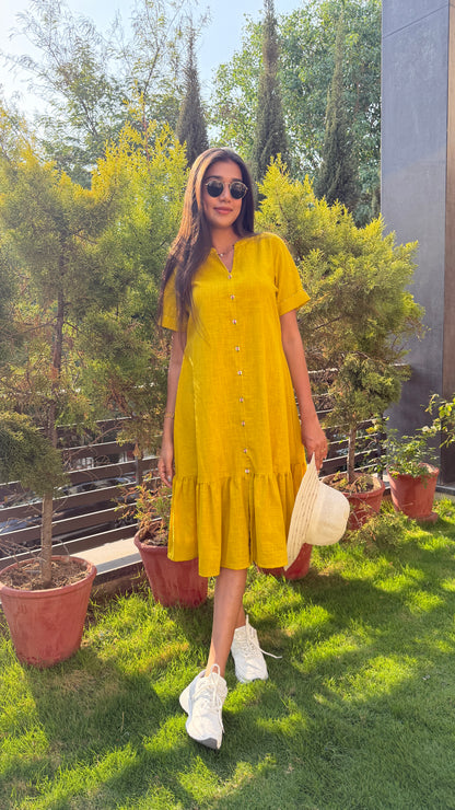 Yellow Cotton Dress