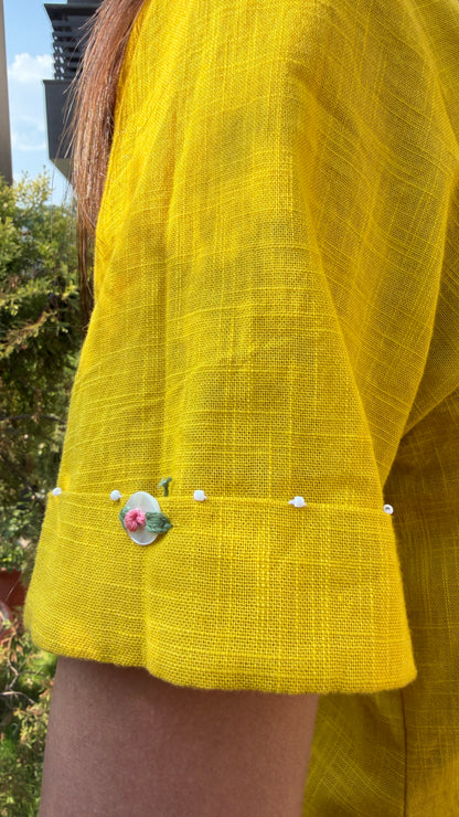 Yellow Cotton Dress