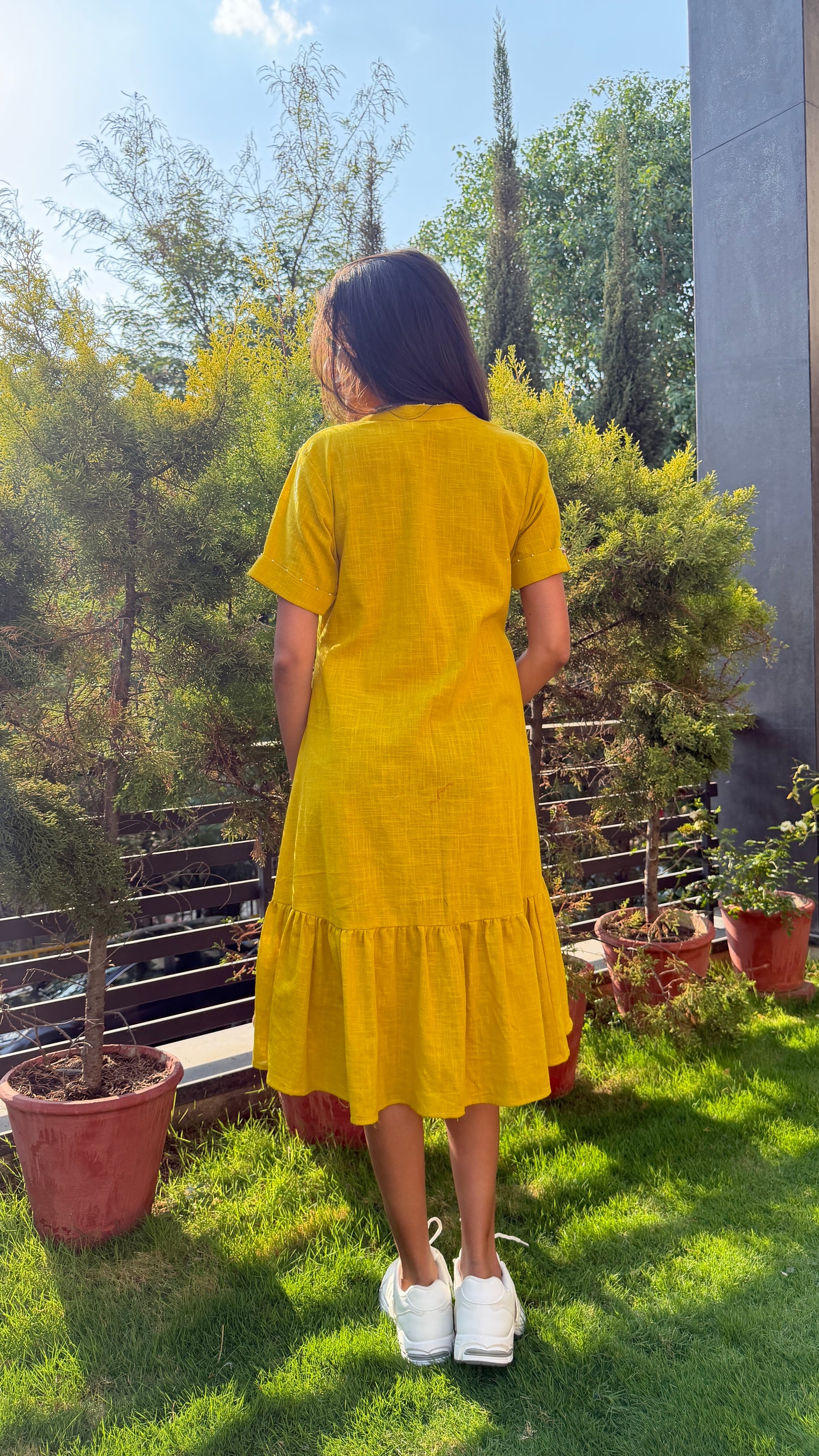 Yellow Cotton Dress