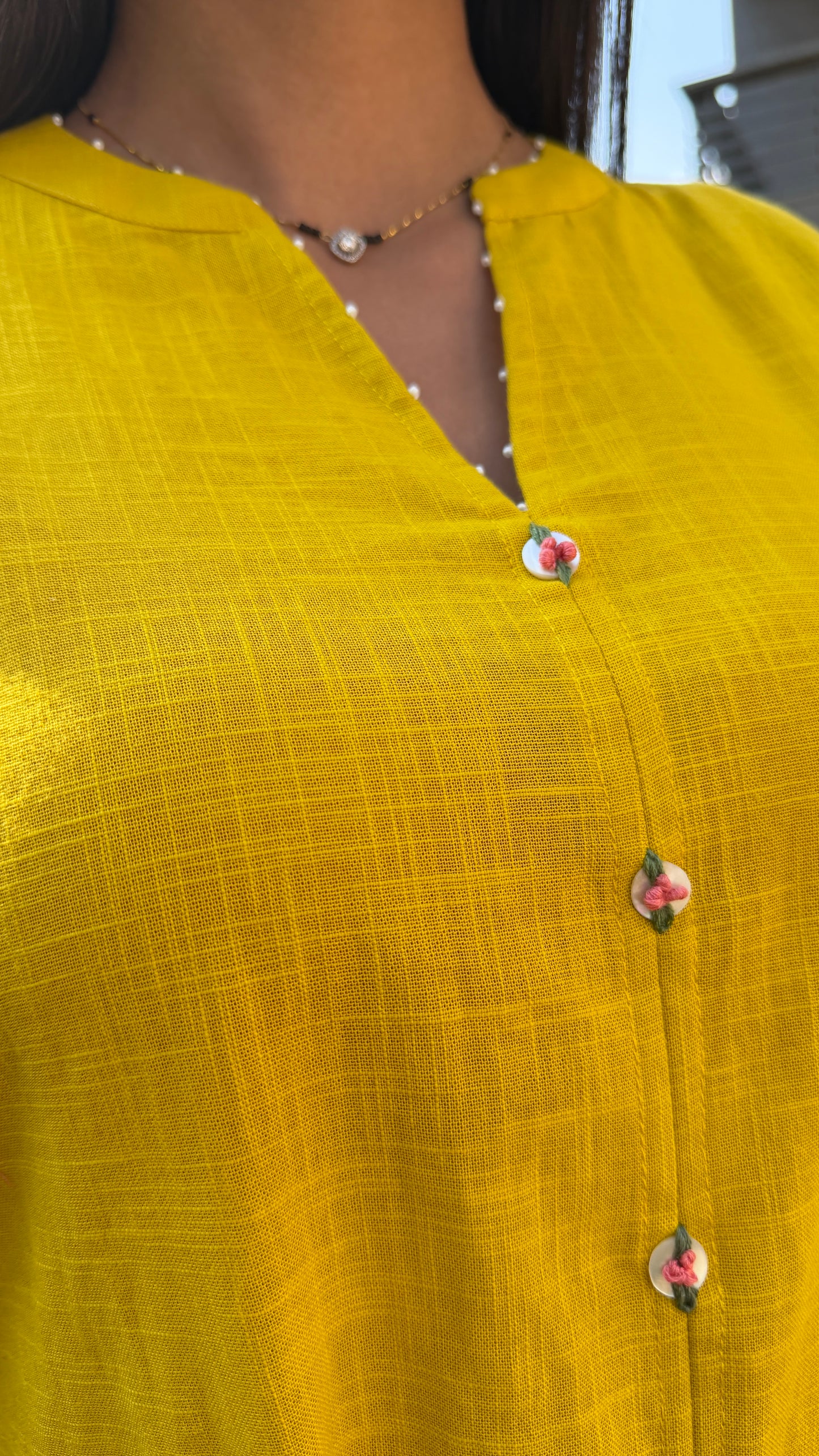 Yellow Cotton Dress