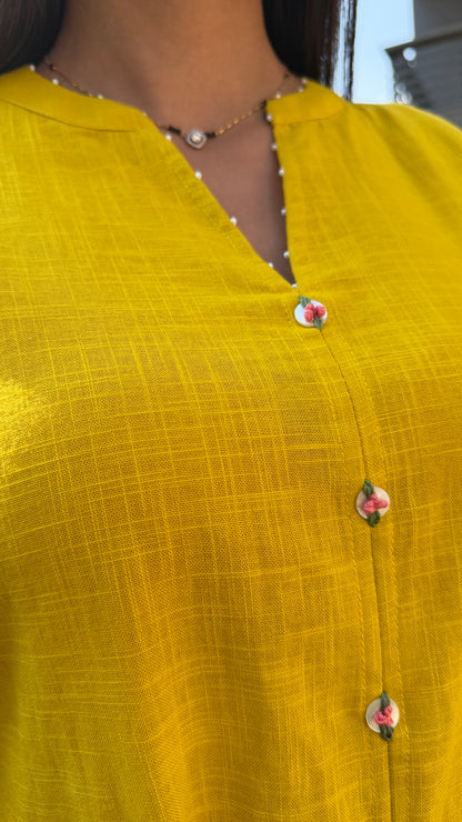 Yellow Cotton Dress