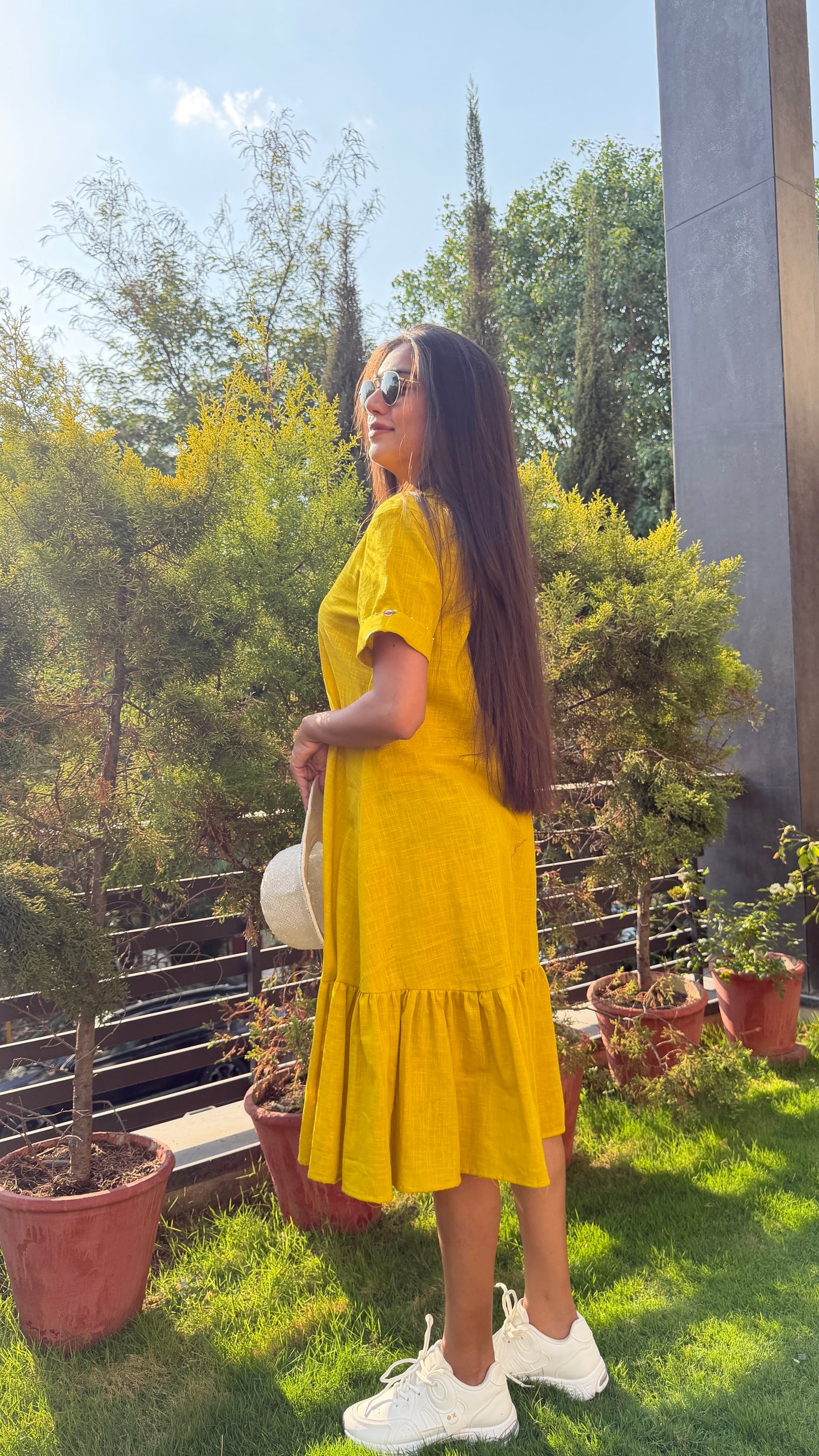 Yellow Cotton Dress